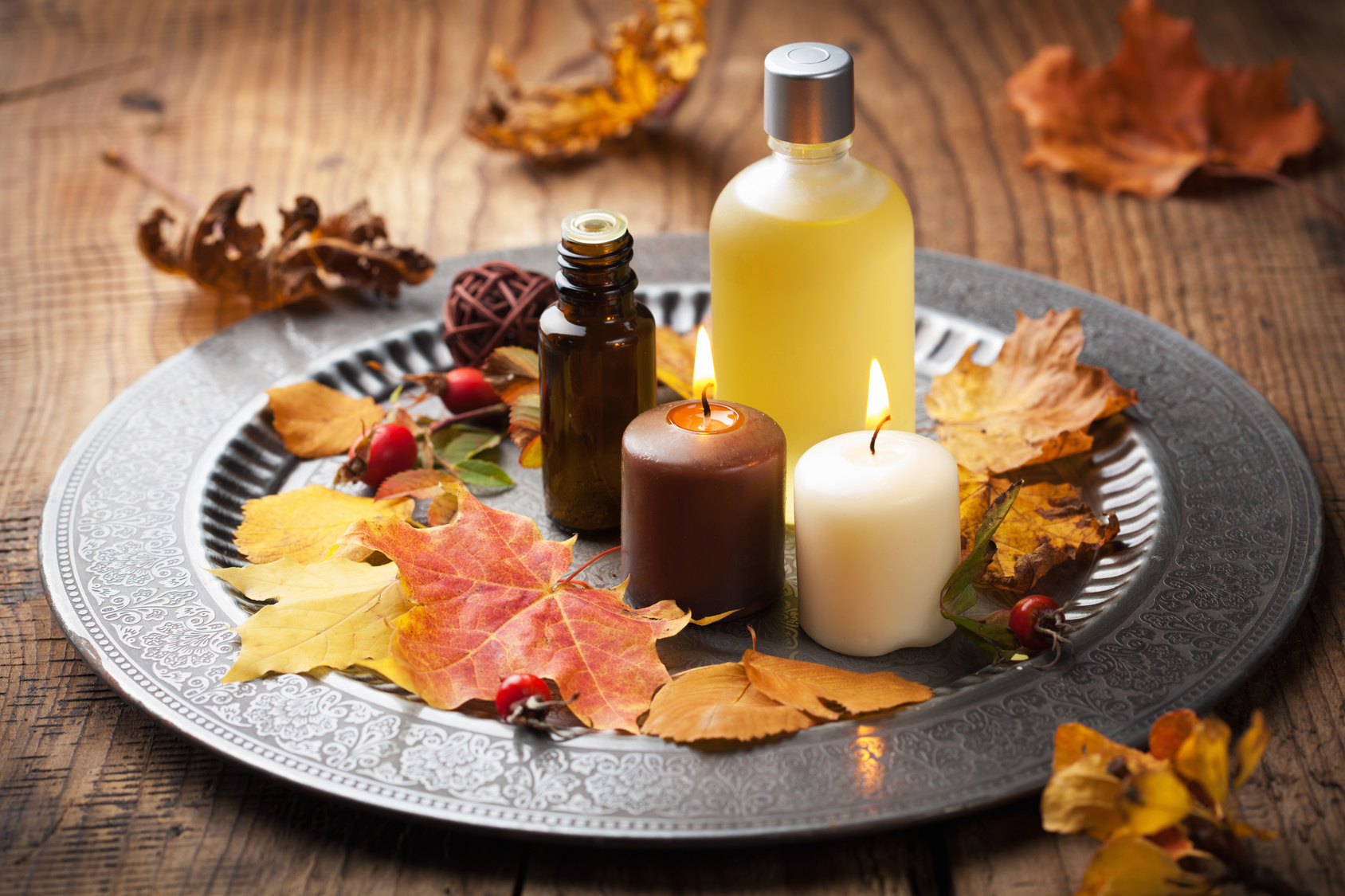 Autumn fall massage