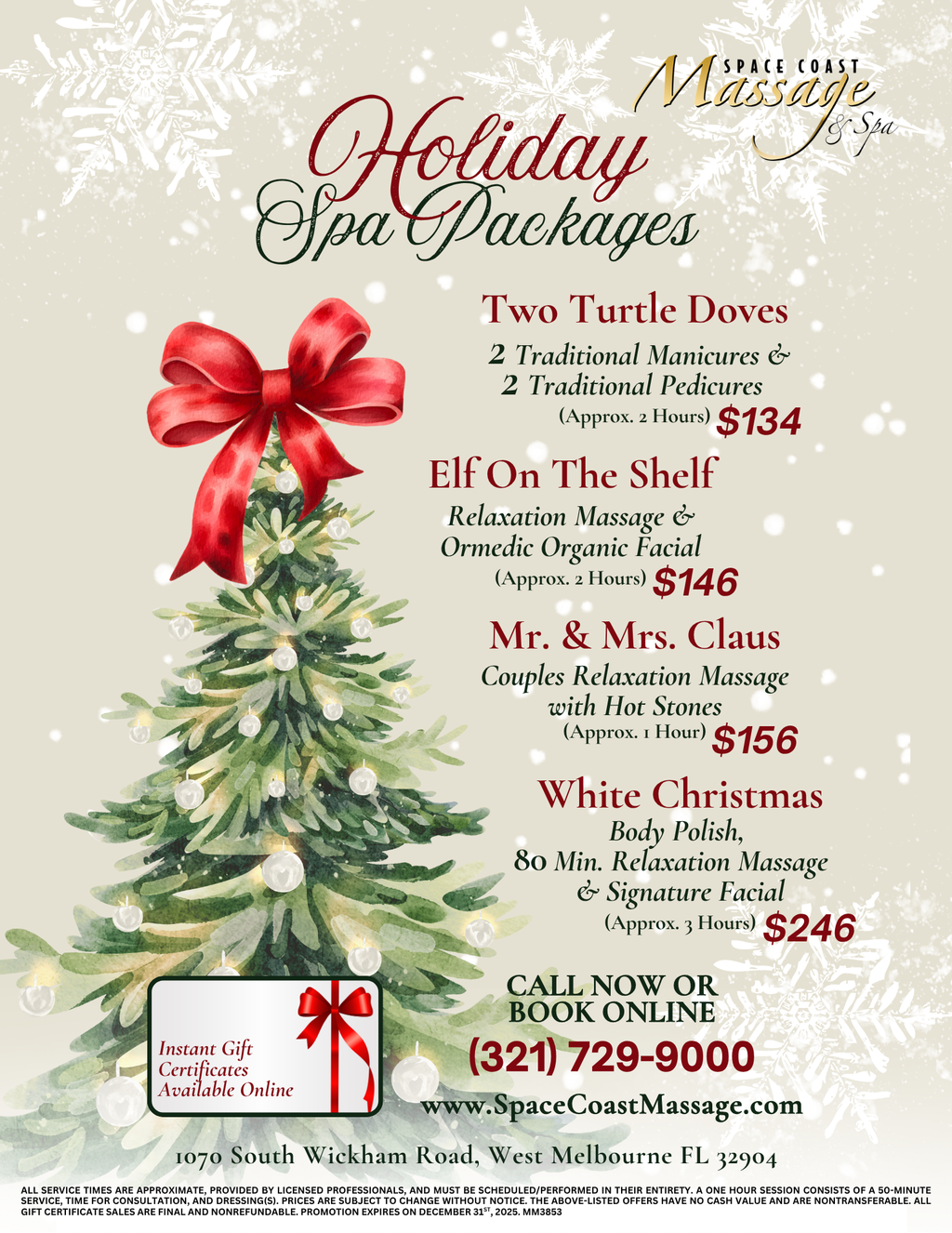 Holiday Spa Packages 2025
