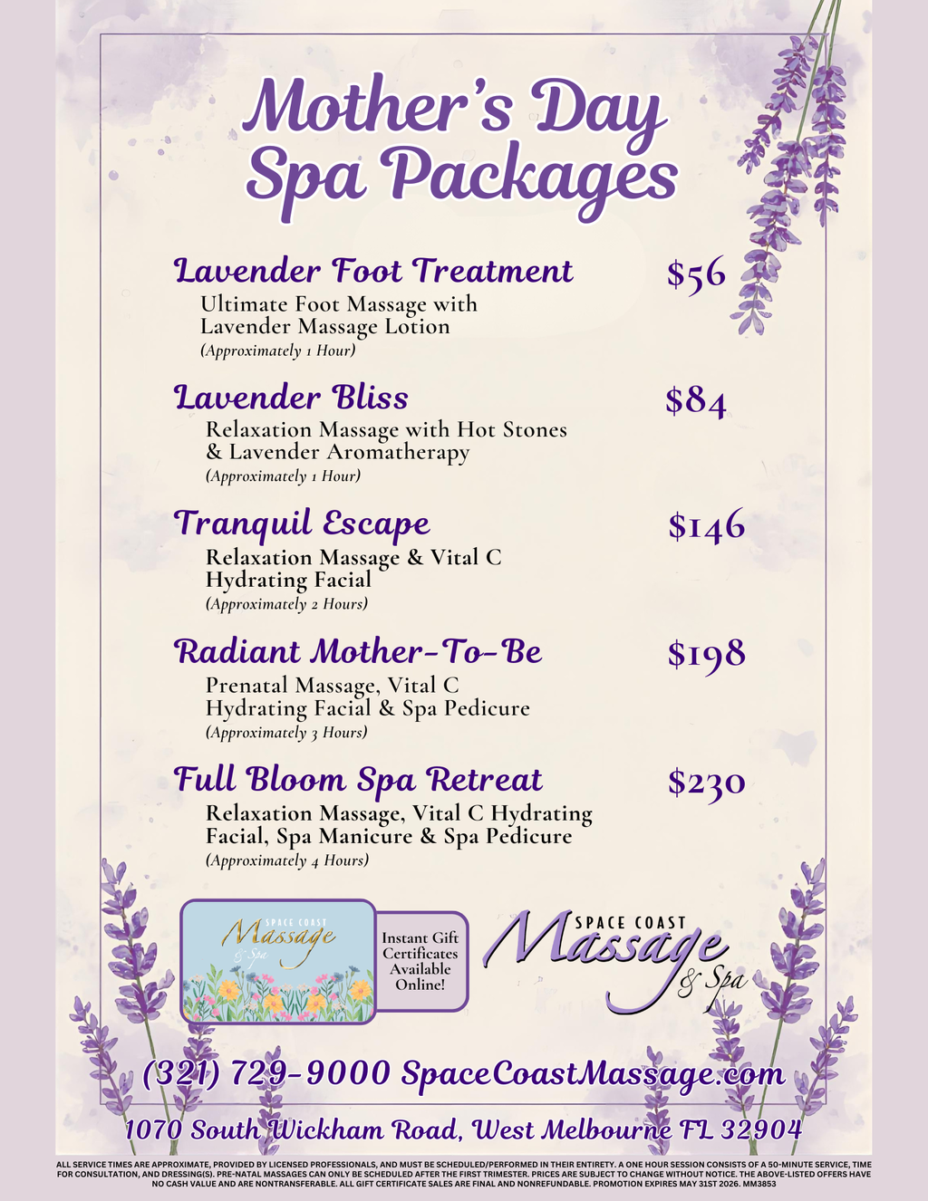 Mother's Day Spa Packages 2026